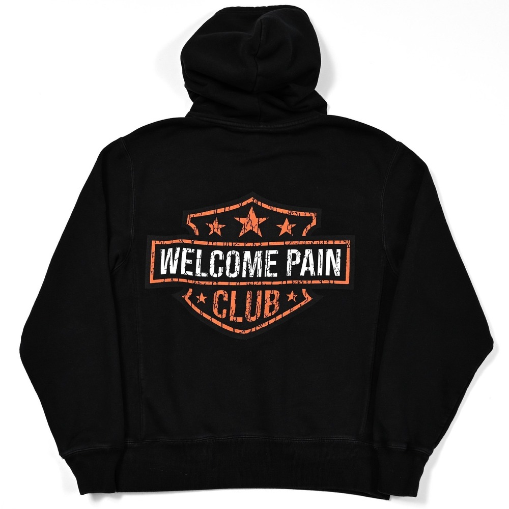 Welcome Pain Men's Hoodie Sweatshirt Medium Skulls Snakes Eagle‎ Heavyweight - Picture 8 of 9